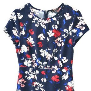 BANANA REPUBLIC BLUE FLORAL DRESS SIZE 10